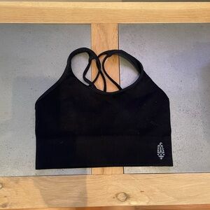 FP Movement by Free People Black Strappy Sports Bra